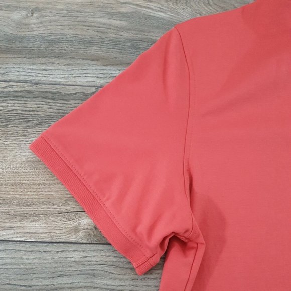 Calvin Klein Men XL Short Sleeve Polo Shirt Cotton Melon Active Golf Casual - Picture 8 of 10